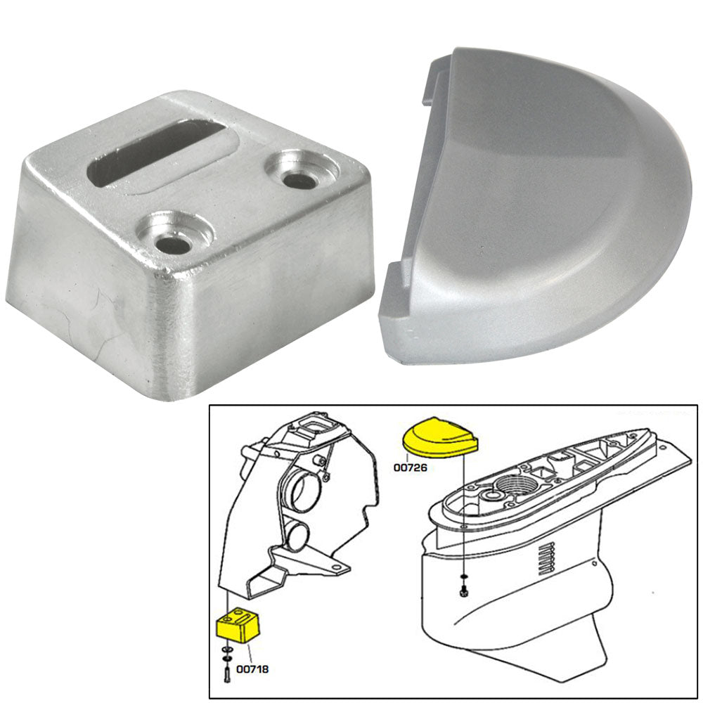 Tecnoseal Anode Kit wHardware Volvo SX Zinc 20708